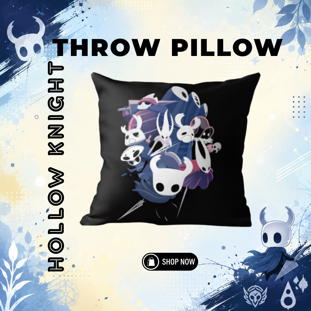 Hollow Knight Throw Pillow - Hollow Knight AU Store