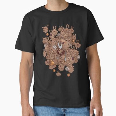 Hornet S Rest Hollow Knight Silksong Fleas Seamless Pattern T-shirt