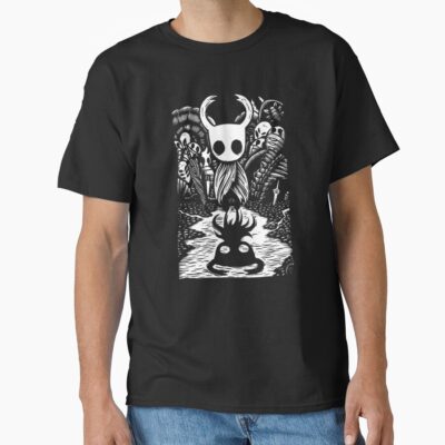 Ghost Knight Graphic Art Hollow Knight Funny Game T-shirt
