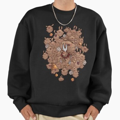 Hornet S Rest Hollow Knight Silksong Fleas Seamless Pattern Sweatshirt