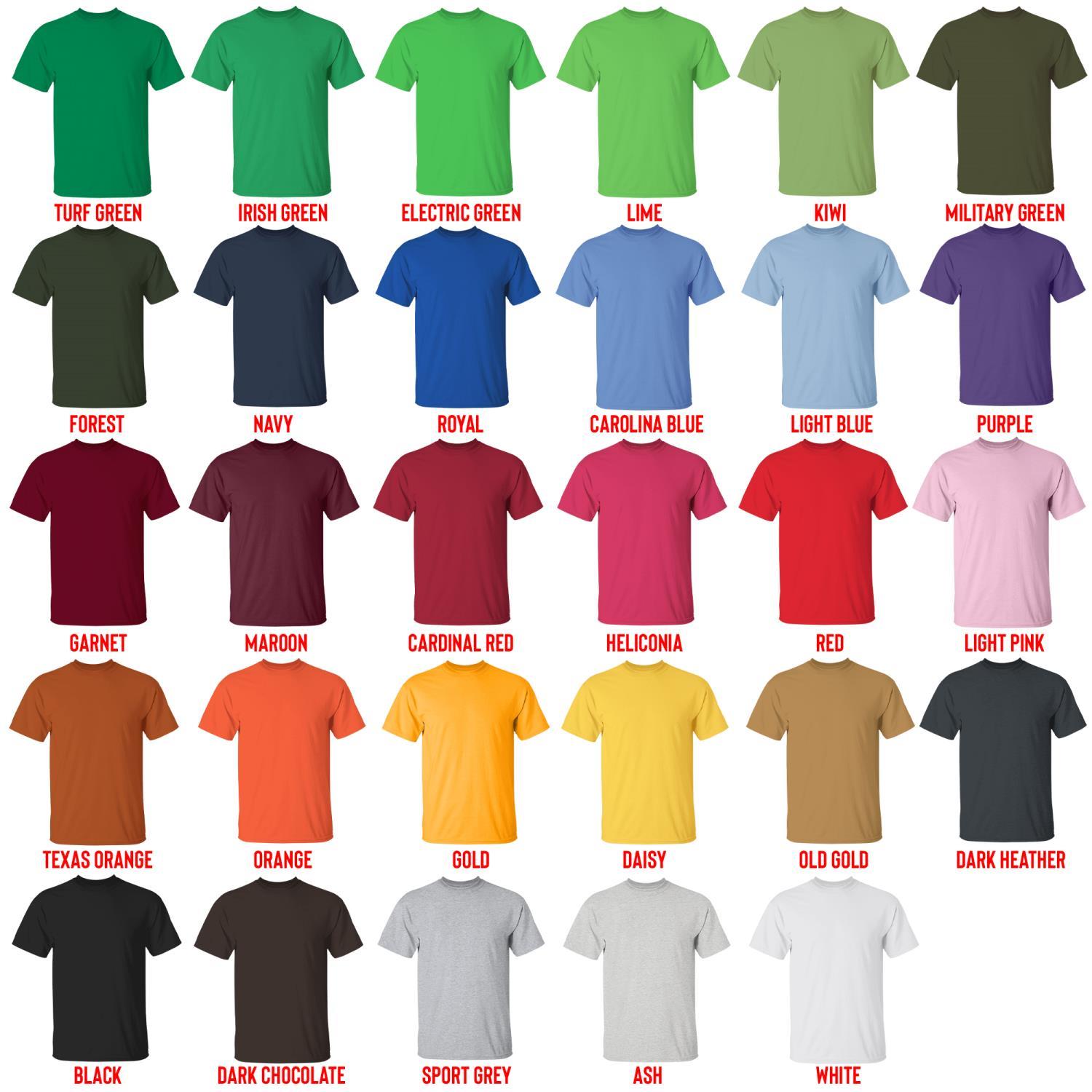 t shirt color chart - Hollow Knight AU Store