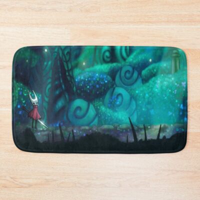 Hornet In Greenpath Hollow Knight Bath Mat