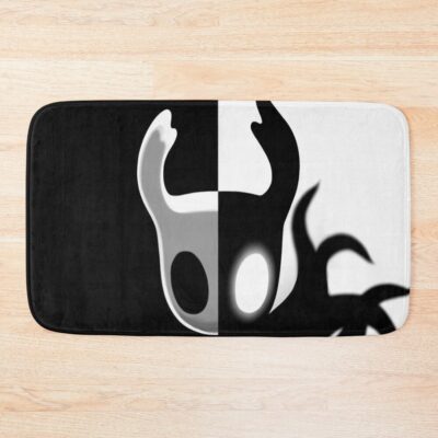 Hollow Knight Black White Bath Mat