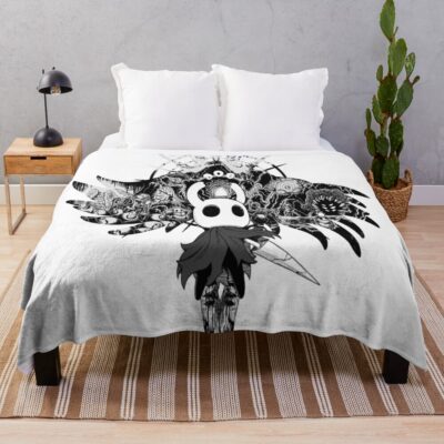 Top Ten 13 Hollow Knight Black And White Throw Blanket