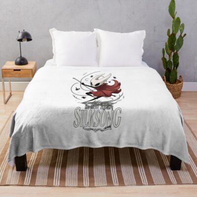 Hollow Knight Silksong Hornet Fan Art Design Throw Blanket
