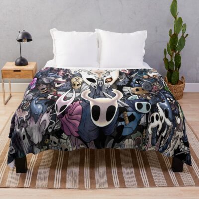 8k Hollow Knight Characters Throw Blanket
