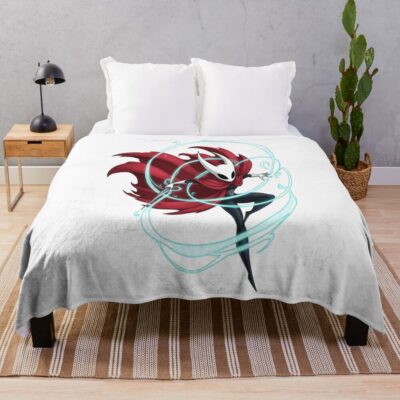 Silksong Awaits Hollow Knight Inspired Art Throw Blanket