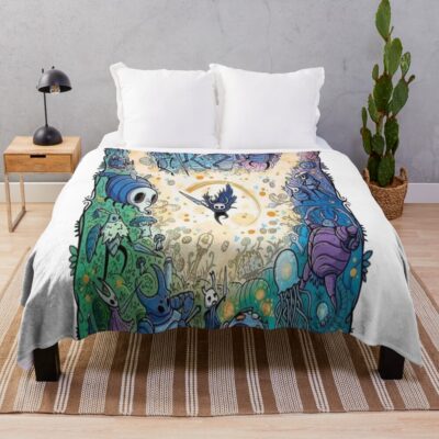 Hollow Knight Colorful Design Throw Blanket