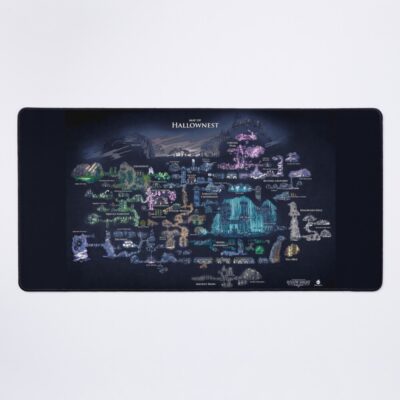 8k Hollow Knight Map Mouse Pad