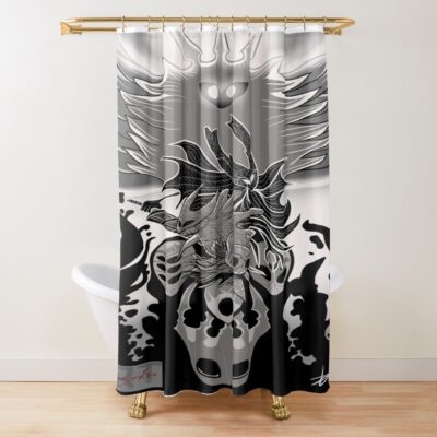 Hollow Knight Song Design Shower Curtain