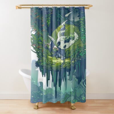 Hollow Knight Basic Design Shower Curtain