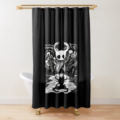 Ghost Knight Graphic Art Hollow Knight Funny Game Shower Curtain