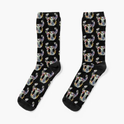 Hollow Crew Mask Socks