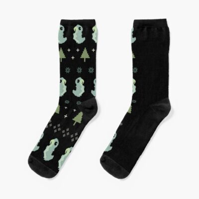Hollow Knight Grub Holiday Design Socks