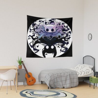 Hollow Knight Shade And Void Entity Pixel Art Tapestry