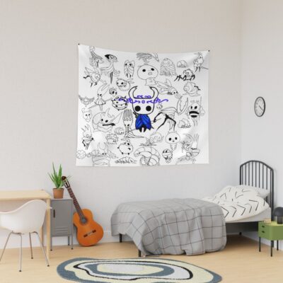 Hollow Knight Character Design Tapestry