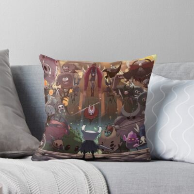 Hollow Knight Fantasy Artwork Throw Pillow