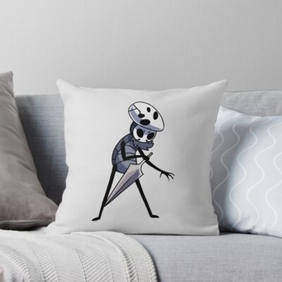 Hollow Knight Quirrel Design Throw Pillow